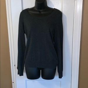 Forever 21 -Medium- Black &grey lace back sweater